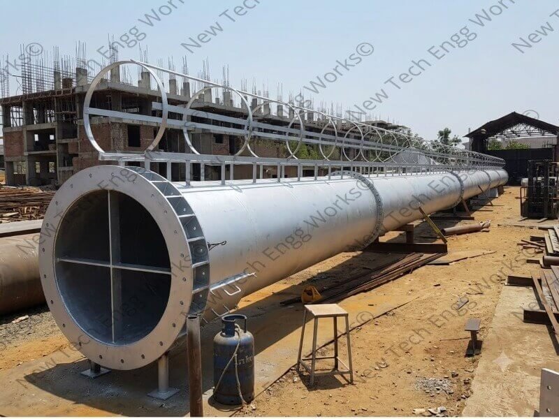 Industrial Chimney for Exhaust Gas Ventilation System